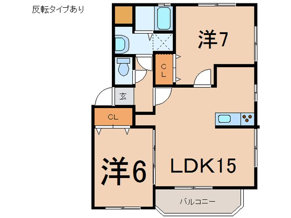 相馬駅 徒歩15分 1階の物件間取画像